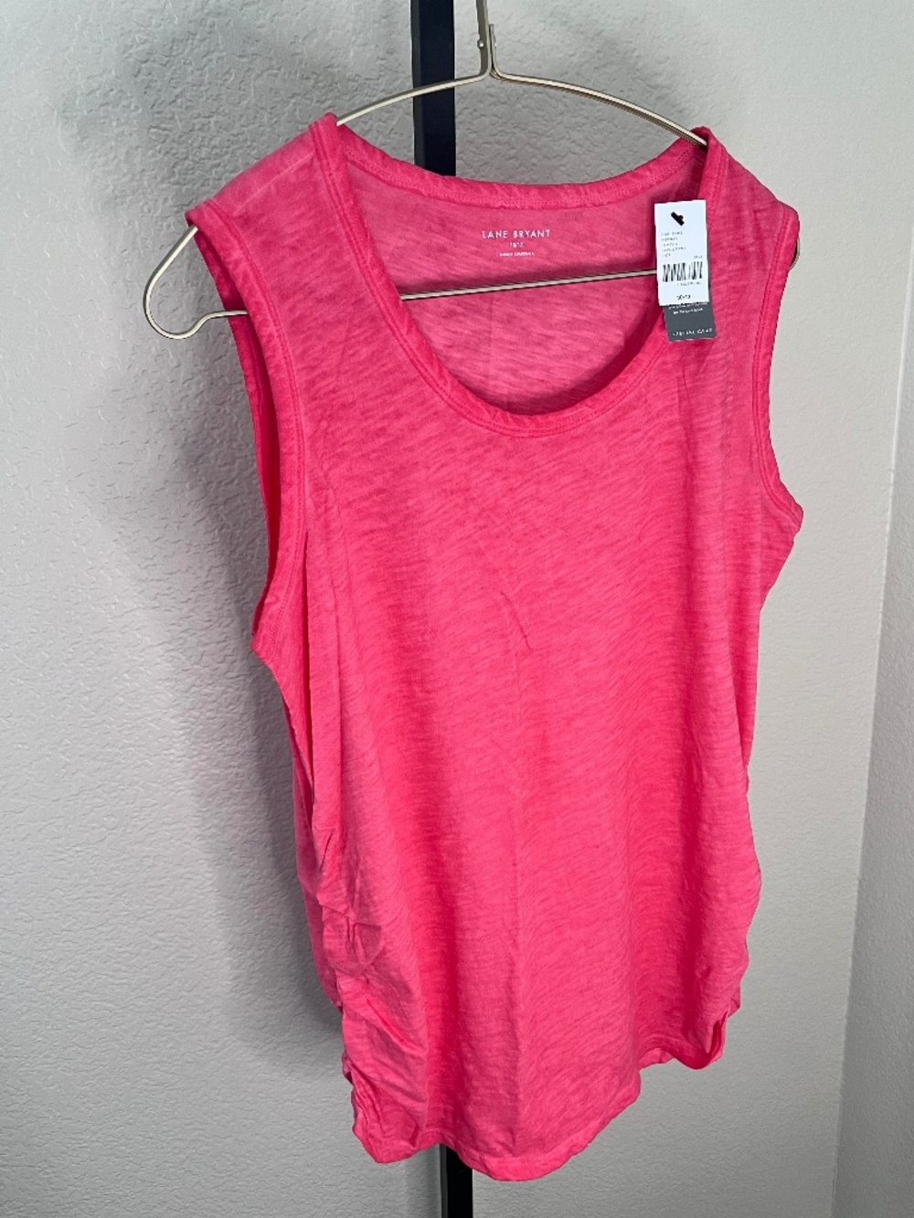 Tank top with ruched sides
